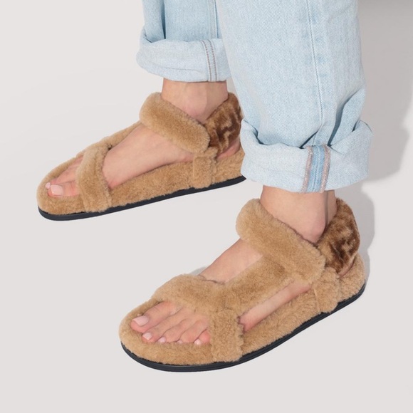 Fendi Shoes - Fendi Fur Sandals NWT
